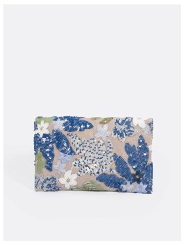 Verdusa Women's Floral Embroidery Sequin Evening Clutch Bags for Party Night Out  
| Verdusa Women's Elegant Floral Emb
