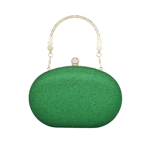 MAIRLOM Rhinestone Crystal Diamond Clutch Purse for Women Evening Formal Events
| MAIRLOM Round Pearl Clasp Crystal Dia