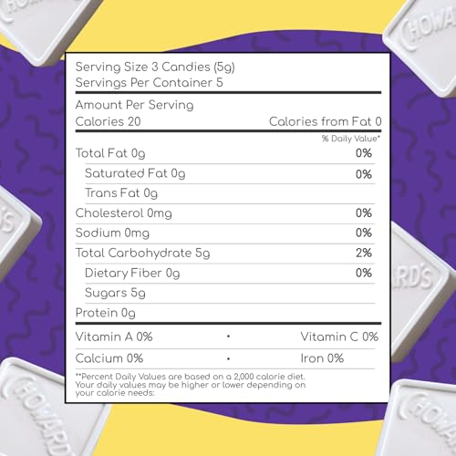 Choward's Violet Mints Candy | Bold Aromatic Flavor | Perfect for Kids Snacks in Lunchboxes
Choward's Violet Mints Candy